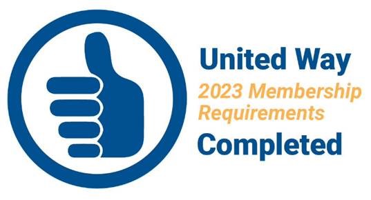 Thumbs up for completing the 2023 United Way Worldwide membership requirements