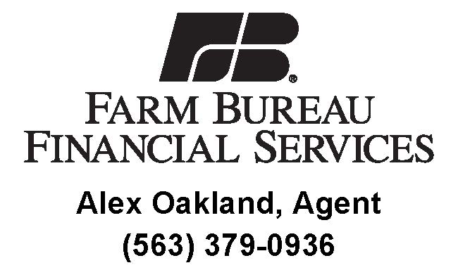 Farm Bureau Financial Services Logo - Alex Oakland, Agent 563-379-0936
