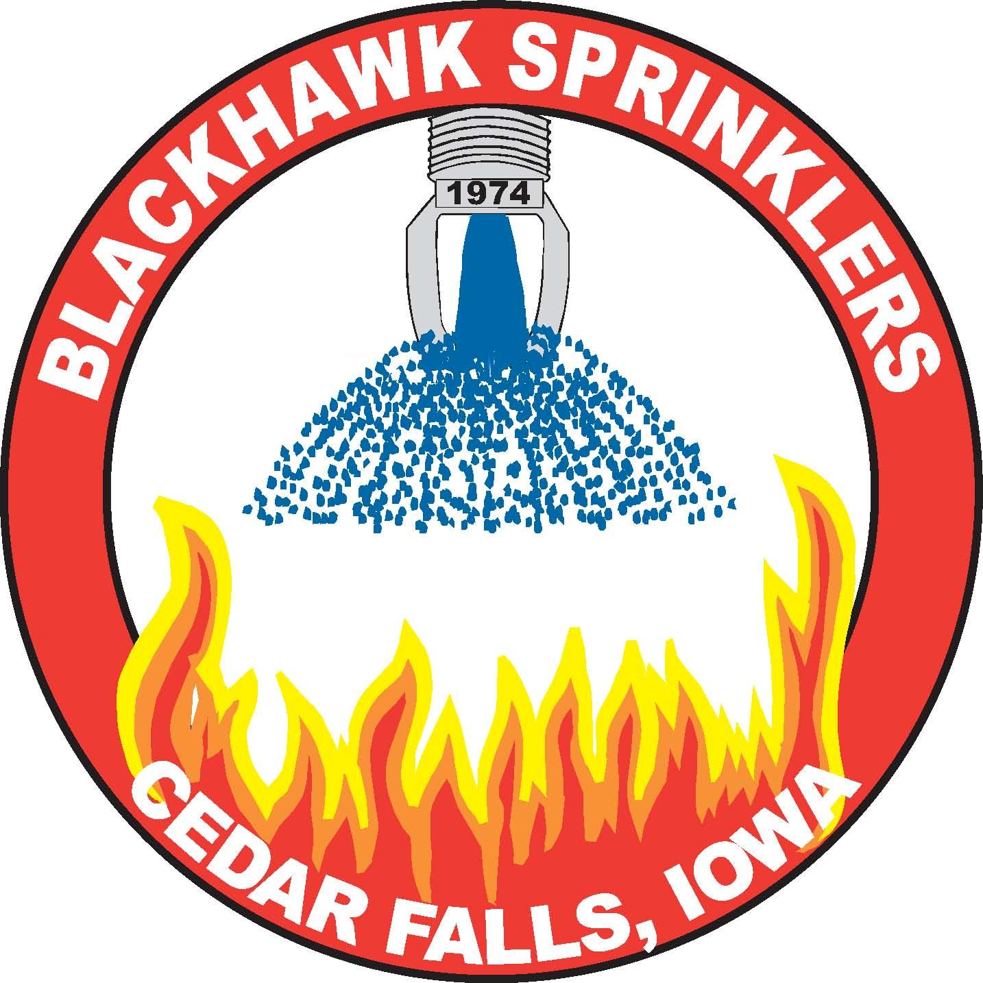 Black Hawk Sprinklers Logo