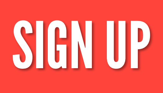 Sign Up Button Red